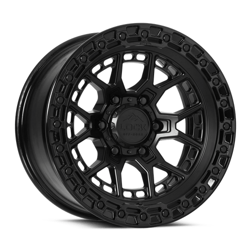 Lock Offroad Commando Wheels Rims 20x10 8x180 Matte Black W/ Gloss Black Ring -18mm | COMMANDO-2188GB