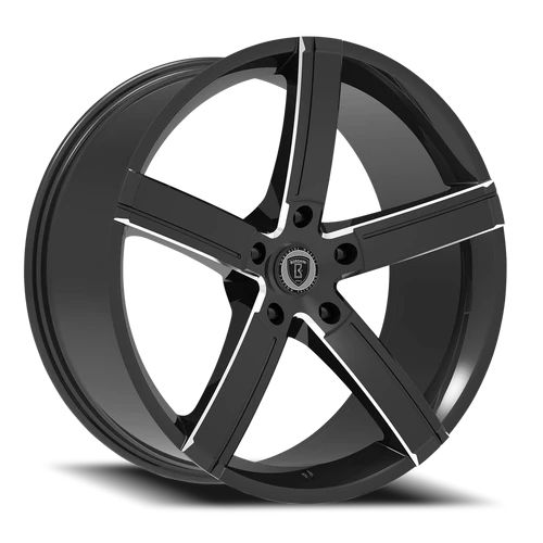 Borghini B39 Wheels Rims 22x9.5 5x115 Black Milled 13mm | WBWW039S39O11P011F050C15
