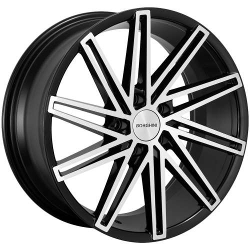 Borghini B65 Wheels Rims 18x8 5x114.3 Black Machined 38mm | WBWW065S17O23P010F004C13