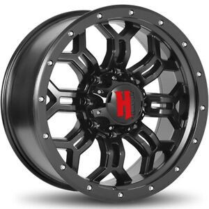 Havok 108 Wheels Rims 20x12 5x139.7 Dark Flat Black -44mm | WHKW108S34O02P019F322C31