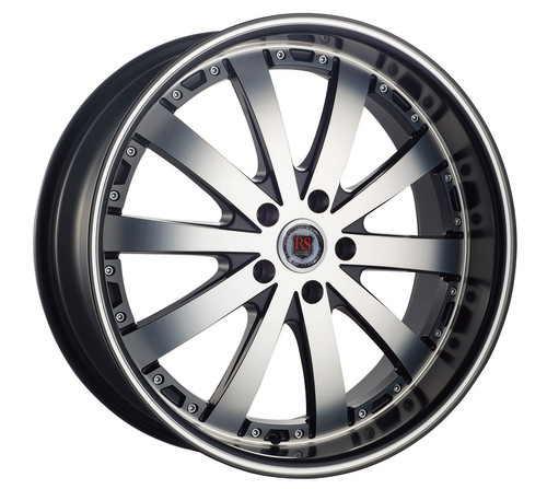 Redsport Rs77 20x8.5 5x114.3 Dark Black Machine 35 Wheels