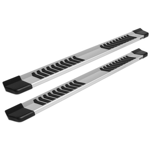 Raptor Series 6 in OEM Style Slide Track Running Boards Brushed Aluminum | CYC 1702-0051