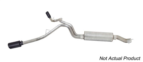 Gibson Performance Black Elite Cat-Back Dual Extreme Exhaust System; Stainless | BFBL 65712B