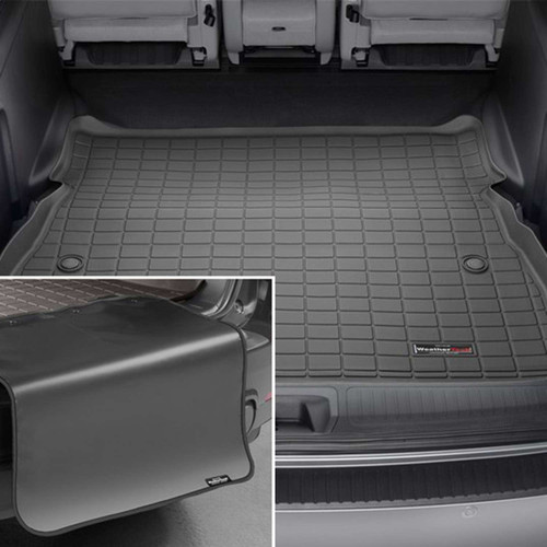 Weathertech SeatBack Cargo Liner HP w/Bumper Protector Black Behind 2nd Row Seating | BHTJ 401510IMSK