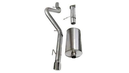 Corsa Performance Exhaust 3.0" Cat-Back Single Rear Exit with Single 4.0" Polished Pro-Series Tip | COR 14256