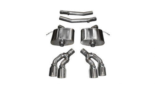 Corsa Performance Exhaust 2.75" Axle-Back Dual Rear Exit with Twin 4.0" Polished Pro-Series Tips | COR 14358