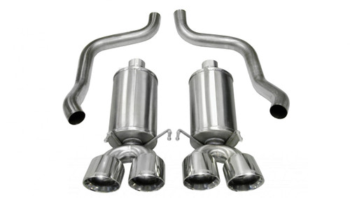 Corsa Performance Exhaust 2.5" Axle-Back Dual Rear Exit with Twin 3.5" Polished Pro-Series Tips | COR 14470