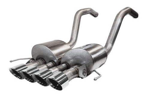 Corsa Performance Exhaust 2.75" Axle-Back w Dual Mode NPP; Dual Rear Exit with Quad 4.5" Polished Pro-Series Tips | COR 14777
