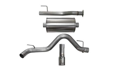 Corsa Performance Exhaust 3.0" Cat-Back Single Side Exit with Single 4.0" Polished Straight Cut Tip | COR 14918
