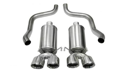 Corsa Performance Exhaust 2.5" Axle-Back Dual Rear Exit with Twin 4.5" Polished Pro-Series Tips | COR 21012