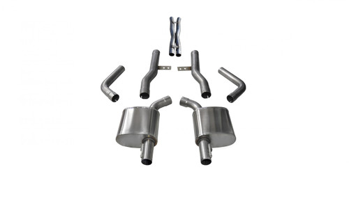 Corsa Performance Exhaust 2.75" Cat-Back Dual Rear Exit without Tips  | COR 21018