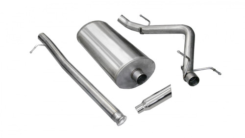 Corsa Performance Exhaust 3.0" Cat-Back Single Side Exit with Single 4.0" Polished Slash Cut Tip | COR 24514