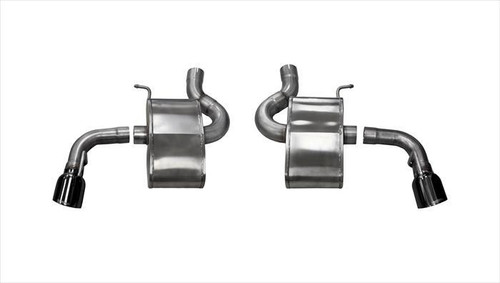 Corsa Performance Exhaust 2.75" Axle-Back Dual Rear Exit with Single 4.5" Black PVD Pro-Series Tips | COR 14785BLK