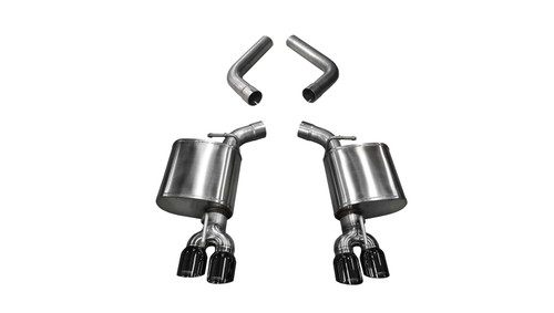 Corsa Performance Exhaust 2.75" Axle-Back Dual Rear Exit with Twin 3.5" Black PVD Pro-Series Tips | COR 21020BLK