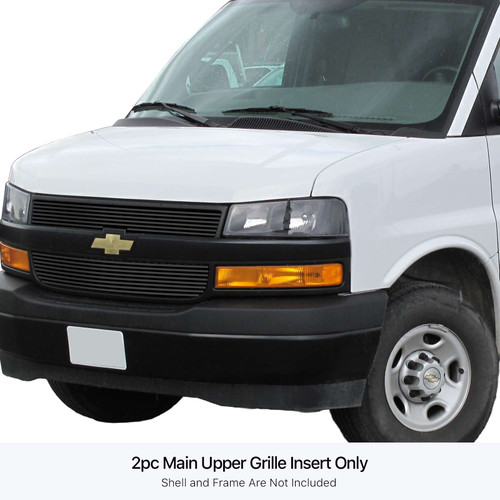 APS Black Stainless Steel Billet Grille | APS GR03FFD36J