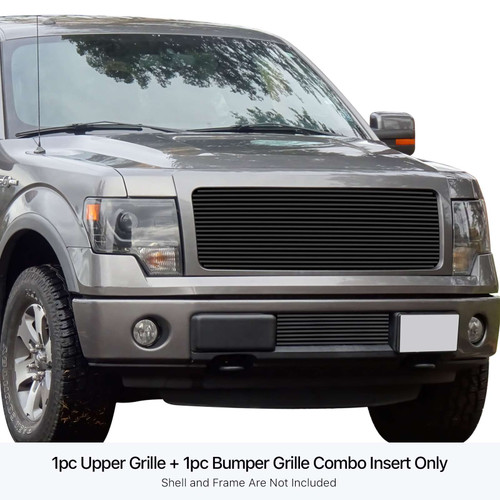 APS Black Stainless Steel Billet Grille | APS GR06HFF14J