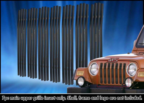 APS Black Stainless Steel Billet Grille | APS GR10HED90J