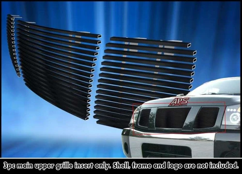APS Black Stainless Steel Billet Grille | APS GR14HED22J