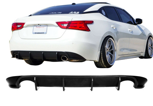 Stillen Nissan Maxima Rear Diffuser Matted Black For 16-18 Nissan Maxima Stillen | DJJX KB12818MB