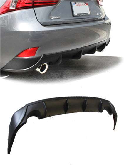 Stillen Lexus IS250, IS350 Rear Diffuser Matte Black For 14-2016 Lexus IS250, IS350 Stillen | DJJX KB31002MB