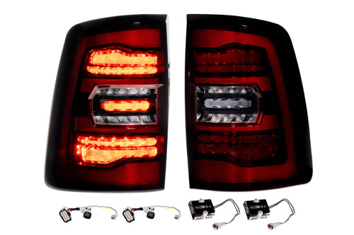 Morimoto XB LED Tail Lights: Ram HD (2019+) (Set / Red) | HTMC LF752