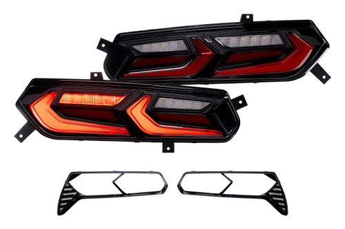 Morimoto XB LED Tail Lights: Corvette C7 (14-19 / Red Lens Facelift / Set) | HTMC LF755