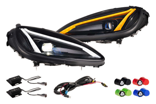 Morimoto XB LED Headlights: Corvette C6 (05-13) (C8 Style / Set) | HTMC LF778