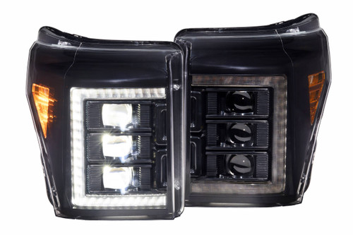 Morimoto XB LED Headlights: Ford Super Duty (11-16) (Pair / White DRL) | HTMC LF505-ASM