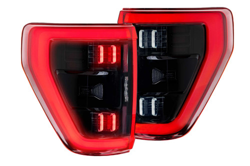 Morimoto XB LED Tail Lights: Ford F150 (2021+) (Pair / BLIS / Red) | HTMC LF734