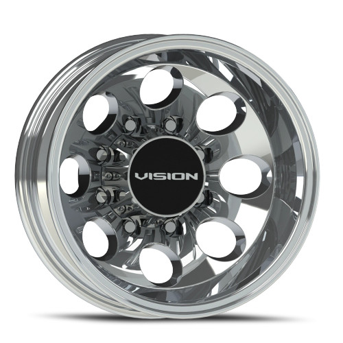 Vision Dually 56 Midway Wheels Rims 17x6.5 8x170 Polished -143mm