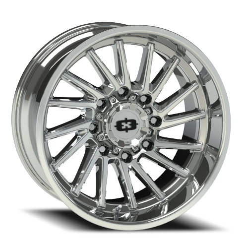 Vision Rapier 306 Wheels Rims 22x12 8x165.1 Chrome -51mm | 306-22281C-51