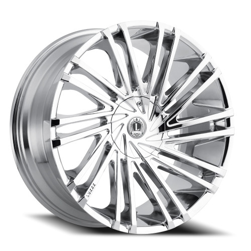 Luxxx Alloys Lux 17V Wheels Rims 22x9 5x112 5x114.3 Chrome 33mm | LUX17V2295112114+33B-C