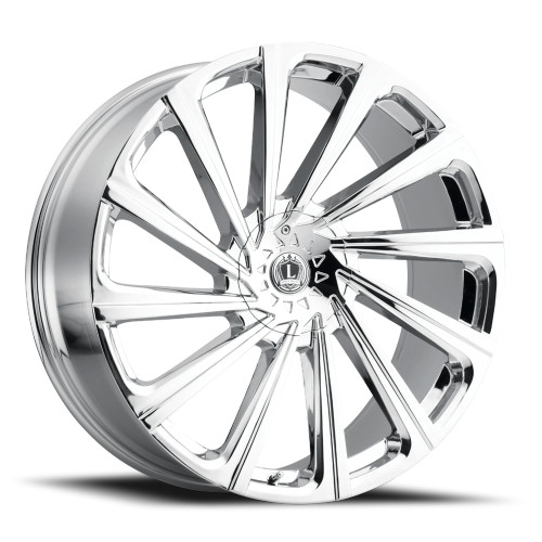 Luxxx Alloys Lux 22V Wheels Rims 24x9.5 6x135 6x139.7 Chrome 30mm | LUX22V249561351397+30E-C
