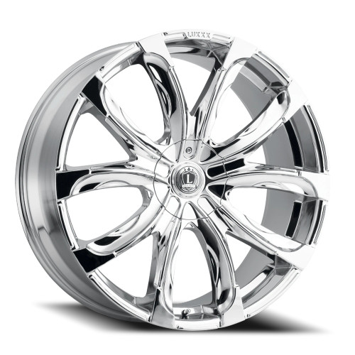 Luxxx Alloys Lux 24 Wheels Rims 20x8.5 6x120 6x132 Chrome 30mm | LUX2420856120132+30N-C