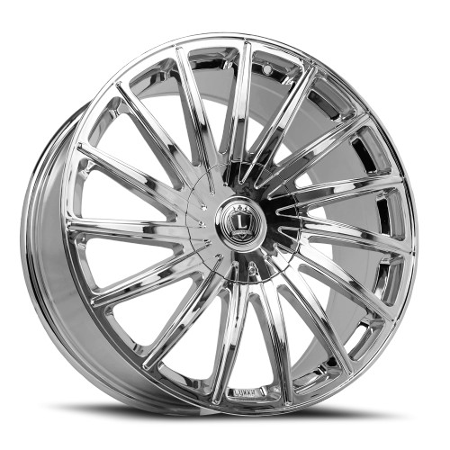 Luxxx Alloys Lux 40V Wheels Rims 20x8.5 5x115 5x120 Chrome 18mm | LUX40V20855115120+18B-C