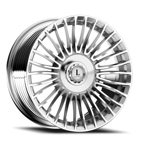 Luxxx Alloys Lux 49 Wheels Rims 20x8.5 5x108 5x114.3 Chrome 35mm | LUX49208551081143+35B-C