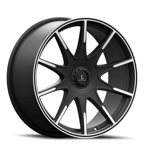 Luxxx Alloys Lux 51 Wheels Rims 20x8.5 5x108 5x114.3 Satin Black Machined 35mm | LUX51208551081143+35B-B2