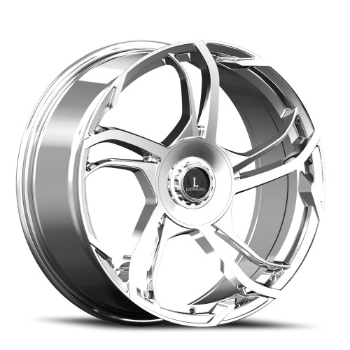 Luxxx Alloys Lux 52 Wheels Rims 18x8.5 5x110 5x114.3 Chrome 35mm | LUX52188551101143+35B-C