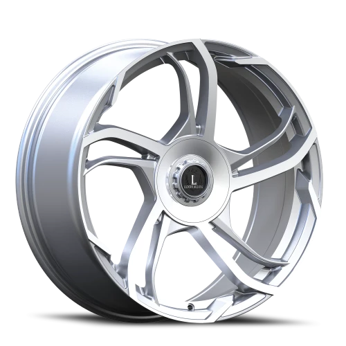 Luxxx Alloys Lux 52 Wheels Rims 18x8.5 5x110 5x114.3 Silver Machined 35mm | LUX52188551101143+35B-F2