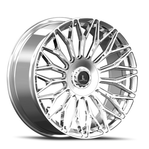 Luxxx Alloys Lux 53 Wheels Rims 20x8.5 5x114.3 5x127 Chrome 35mm | LUX53208551143127+35B-C