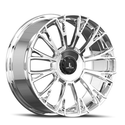 Luxxx Alloys Lux 54 Wheels Rims 20x8.5 5x114.3 5x120 Chrome 35mm | LUX54208551143120+35B-C