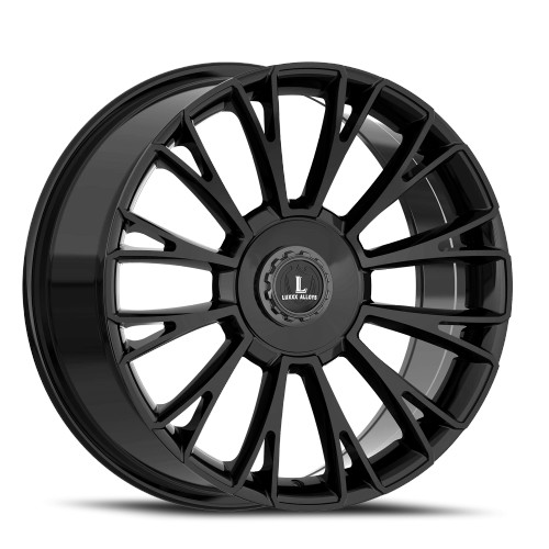 Luxxx Alloys Lux 54 Wheels Rims 24x10 5x115 5x120 Gloss Black 18mm | LUX5424105115120+18B-A