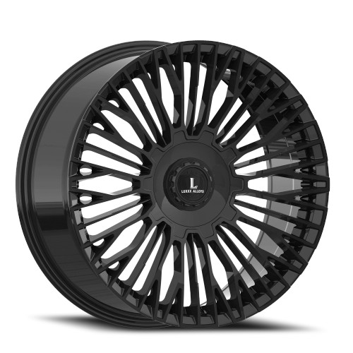 Luxxx Alloys Lux 57 Wheels Rims 18x8.5 5x114.3 5x120 Gloss Black 35mm | LUX57188551143120+35B-A
