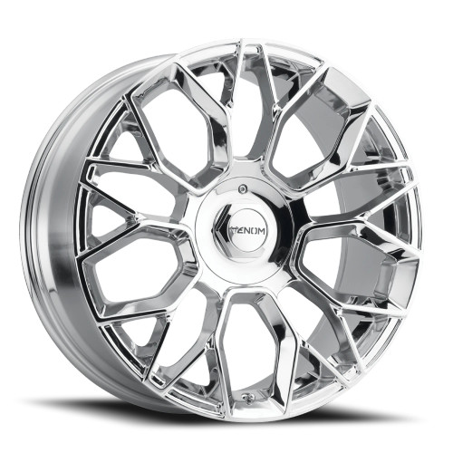 Venom 36 Wheels Rims 22x9 6x114.3 6x120 Chrome 30mm | VEN3622961143120+30S-C