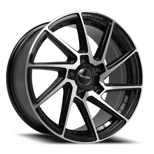 Venom 47 Wheels Rims 18x8.5 5x120 Gloss Black Machined 35mm | VEN4718855120+35B-A2