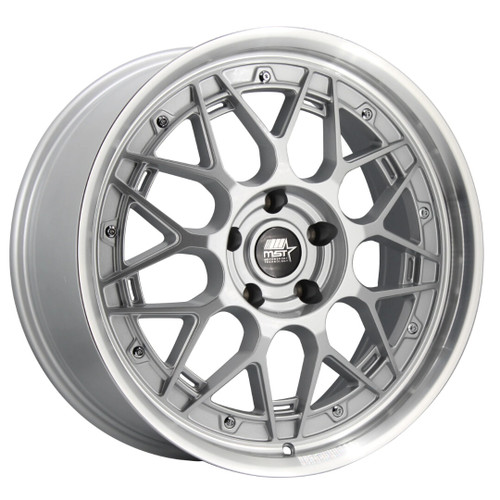 Mst Mt03 Wheels Rims 19x9.5 5x120 Silver W/ Machined Lip 35mm | 03-99512-35-SILL