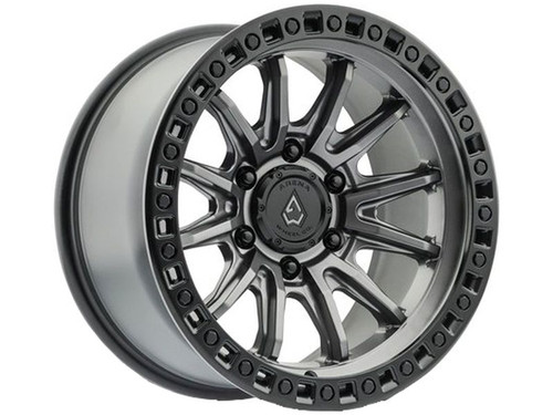 Arena A109 Hustle Wheel 17x9 6x139.7 Satin Gunmetal w/ Satin Black Lip 0mm - FREE T-SHIRT INCLUDED!