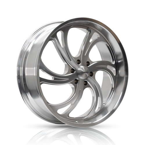 Corsart R501 Argon 6 Wheels Rims 24x9 6x139.7 Brushed Milled W/ Diamond Cut Lip 24mm | R501249077600L