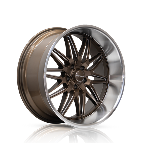 Corsart R509 Alcatraz Wheels Rims 22x12 5x127 Matte Bronze Milled W/ Diamond Cut Lip 0mm | R509221273625