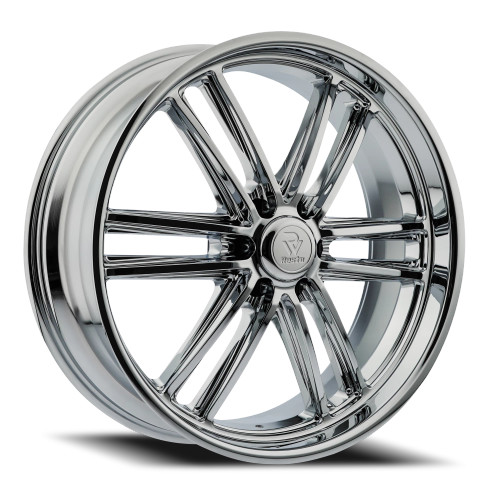 Resto R103 Maverick Wheels Rims 24x10 6x139.7 Chrome W/ Milled Windows 25mm | R1032400846514